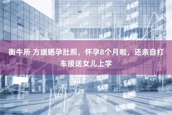 衡牛所 方媛晒孕肚照，怀孕8个月啦，还亲自打车接送女儿上学