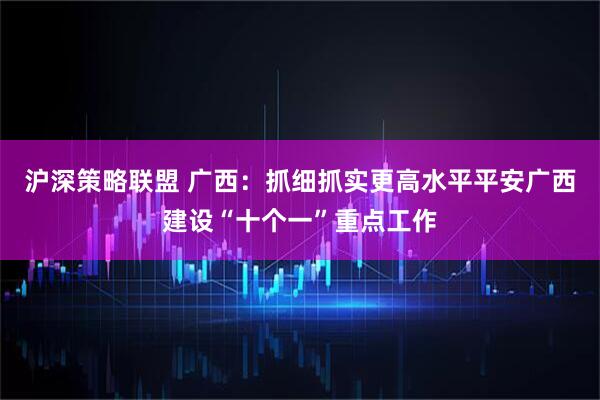 沪深策略联盟 广西：抓细抓实更高水平平安广西建设“十个一”重点工作